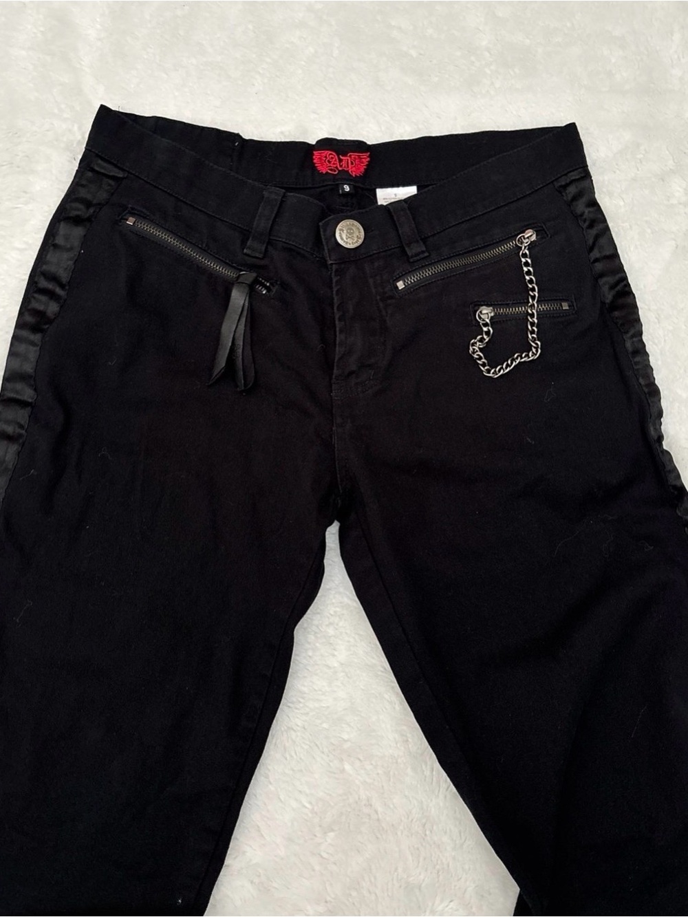 abbey dawn y2k emo skinny jeans sz 9 ✮ - Picture 6 of 10